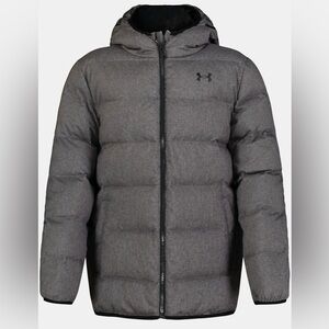 NEW Little Boy Under Armour Hooded Pronto Puffer Jacket, Gray
